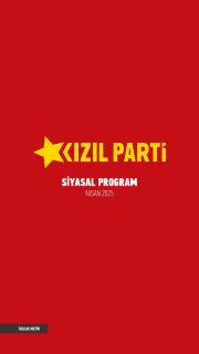 Kızıl Parti Siyasal Program (PDF)
